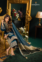 HC524-Heavy Embroidered Velvet Dress with Silk Trouser