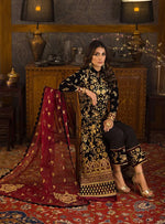 Asim Jofa - Embroidered Velvet 3piece suit - HC3358