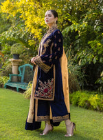 Baroque - Embroidered Velvet 3piece suit - HC3357