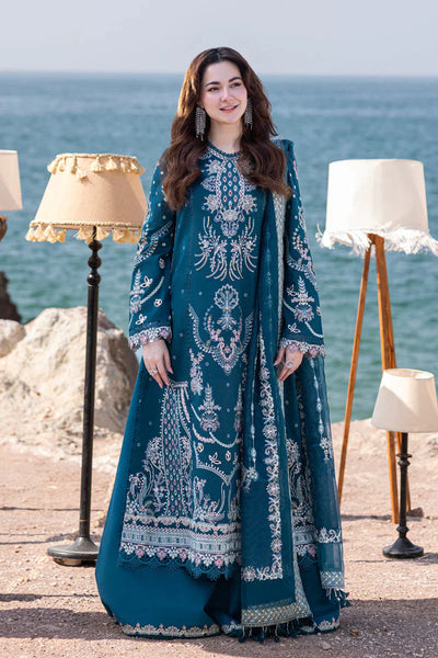HC1035 - Qalamkar 3 Piece Chickenkari Embroidered Lawn Suit