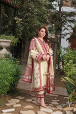 Asim Jofa - Winter 3PC Dhanak Embroidered Suit - HC3383