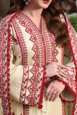 Asim Jofa - Winter 3PC Dhanak Embroidered Suit - HC3383