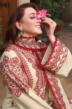 Asim Jofa - Winter 3PC Dhanak Embroidered Suit - HC3383