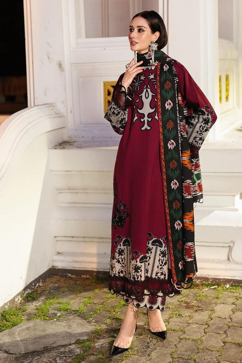 Charizma - Winter 3PC Karandi Digital Print Dress - HC3388