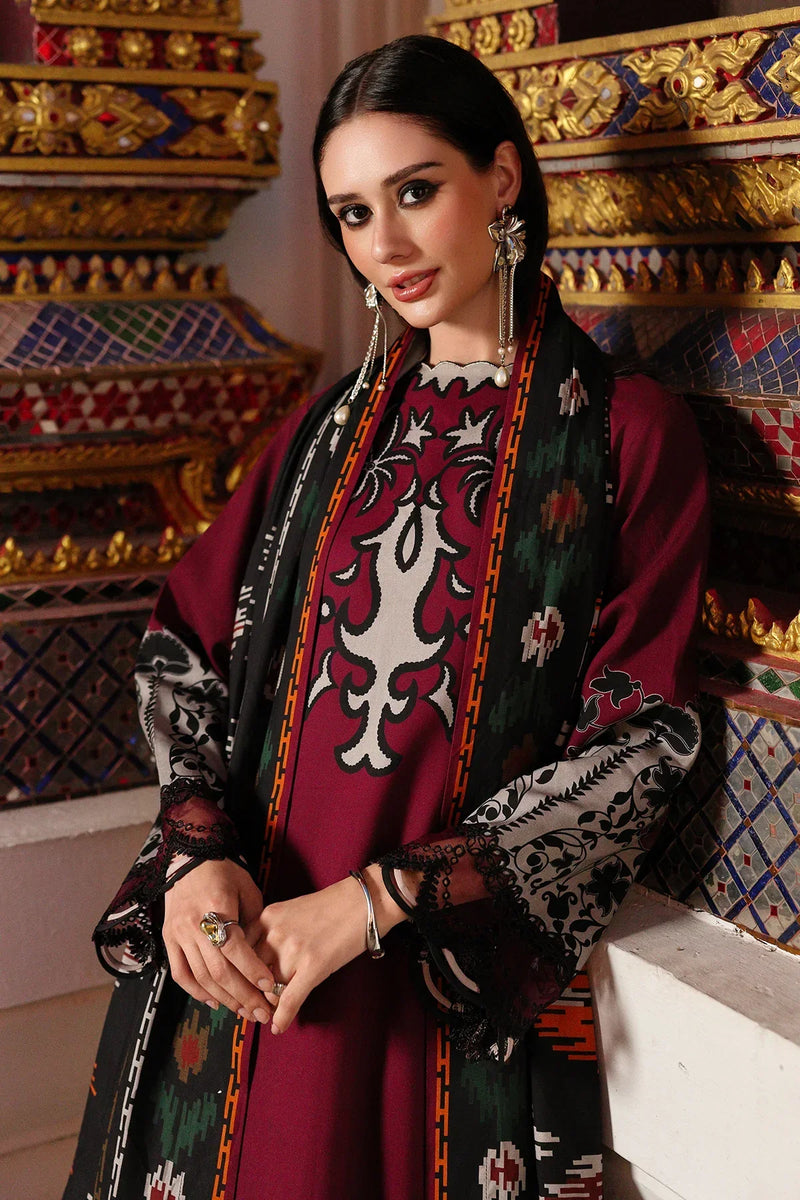 Charizma - Winter 3PC Karandi Digital Print Dress - HC3388