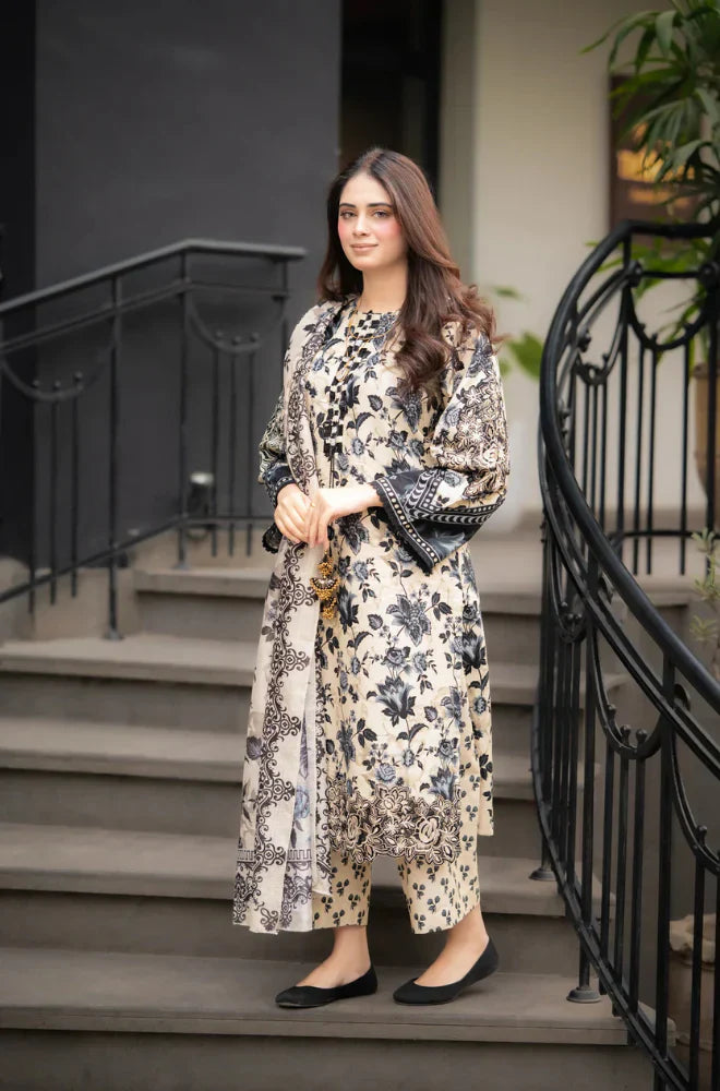 Sapphire - Winter 3PC Karandi Digital Print Dress -HC3389