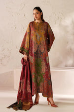 Baroque - Winter 3PC Karandi Digital Print Dress - HC33405