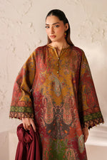 Baroque - Winter 3PC Karandi Digital Print Dress - HC33405