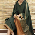HC531-3PC Dhanak suit with Embroidered Shawll