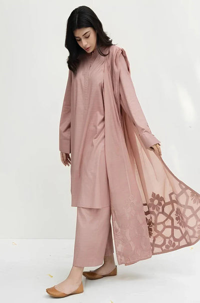 HC753-SUMMER 3PC Lawn Shirt With Monar Embroidered Dupatta