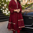 HC733-SUMMER 3 Piece Unstitched Heavy Embroidered Lawn Suit With Heavy Embroidered Chiffon Dupatta