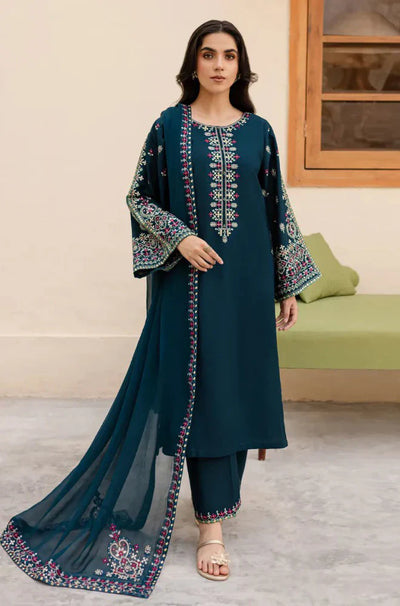 HC111 - Sapphire 3PC Lawn Embroidered Suit
