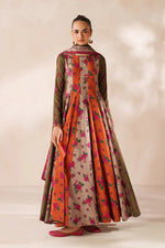 Baroque - Winter 3PC Frock Style Karandi Digital Print Dress - HC3395