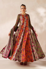 Baroque - Winter 3PC Frock Style Karandi Digital Print Dress - HC3395