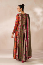 Baroque - Winter 3PC Frock Style Karandi Digital Print Dress - HC3395