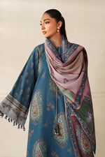 Baroque - Winter 3PC Karandi Digital Print Dress - HC33139