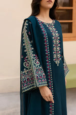 Sapphire - Winter 3PC Dhanak Embroidered Suit - HC33113