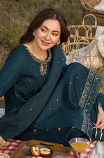 Allys - Summer 3PC Lawn Embroidered with Sequence work Suit - HC1119