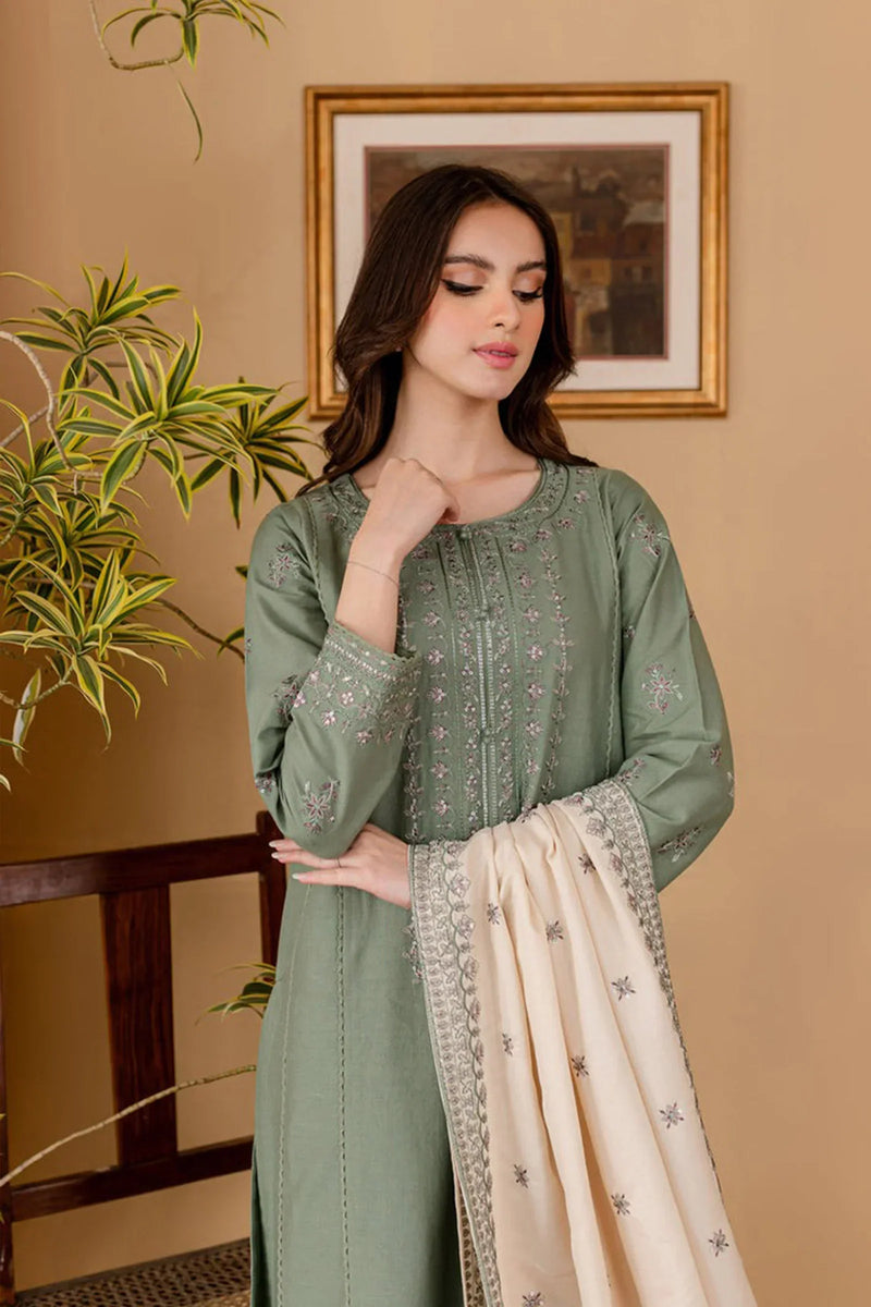 Sobia Nazir - Winter 3PC Dhanak Embroidered Suit -HC3362