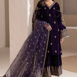 Baroque - Embroidered Velvet 3piece suit - HC2029