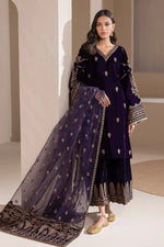 Baroque - Embroidered Velvet 3piece suit - HC2029