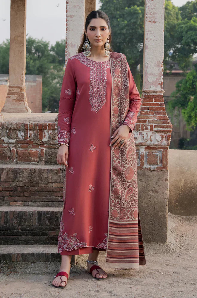 Izel - Winter 3PC Dhanak Embroidered Suit -HC33133