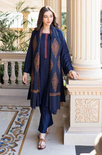 Asling - Winter 3PC Dhanak Embroidered Suit - HC3353