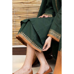 HC531-3PC Dhanak suit with Embroidered Shawll