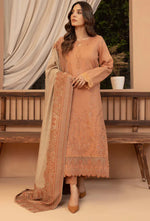 Bin ilyas - Winter 3PC Dhanak Embroidered Suit - HC3398