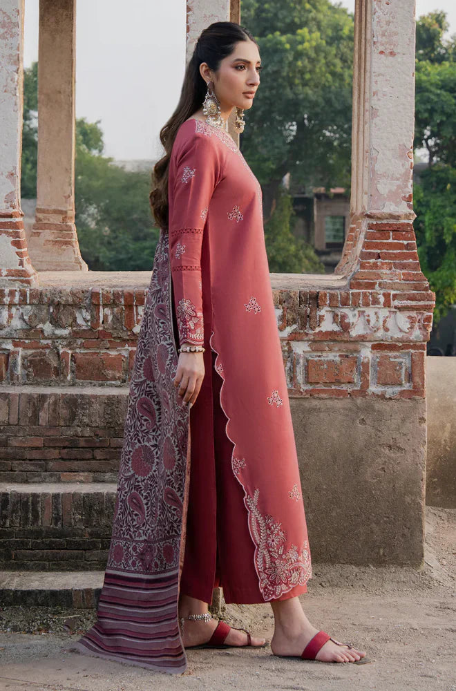 Izel - Winter 3PC Dhanak Embroidered Suit -HC33133