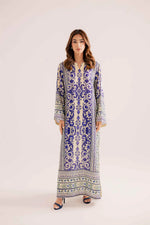 Bunaai - 2 piece Silk printed coord Kaftaan - HC1131