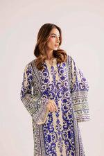 Bunaai - 2 piece Silk printed coord Kaftaan - HC1131