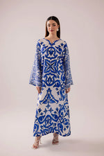 '-45% Bunaai - 2 piece Silk printed coord kaftan - HC1130
