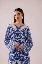 '-45% Bunaai - 2 piece Silk printed coord kaftan - HC1130