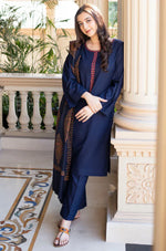 Asling - Winter 3PC Dhanak Embroidered Suit - HC3353