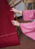 HC502-WINTER 3PC Dhanak suit with Embroidered Shawll