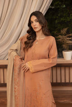 Bin ilyas - Winter 3PC Dhanak Embroidered Suit - HC3398
