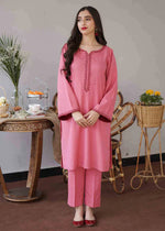 HC502-WINTER 3PC Dhanak suit with Embroidered Shawll