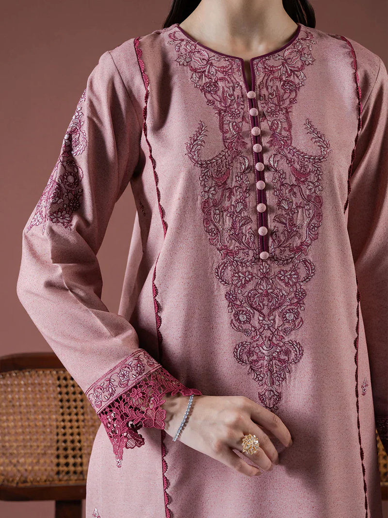 Asim Jofa - Winter 3PC Dhanak Embroidered Suit - HC3384