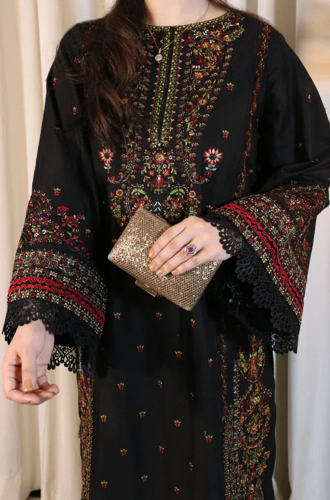 Zara Shahjahan - Summer 3PC Lawn Embroidered Suit - HC1102