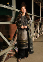 Asim Jofa - Winter 3PC Karandi Digital Print Dress - HC33410