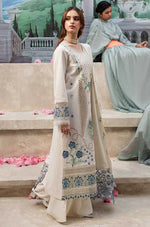 QalamKar - 3PC Lawn ChickenKari Embroidered Suit-HC1074