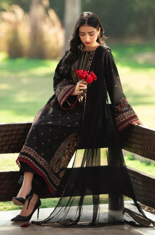 Zara Shahjahan - Summer 3PC Lawn Embroidered Suit - HC1102