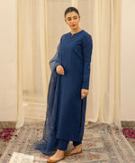 HC719-3PC Lawn Embroidered Shirt With Organza Embroidered Dupatta