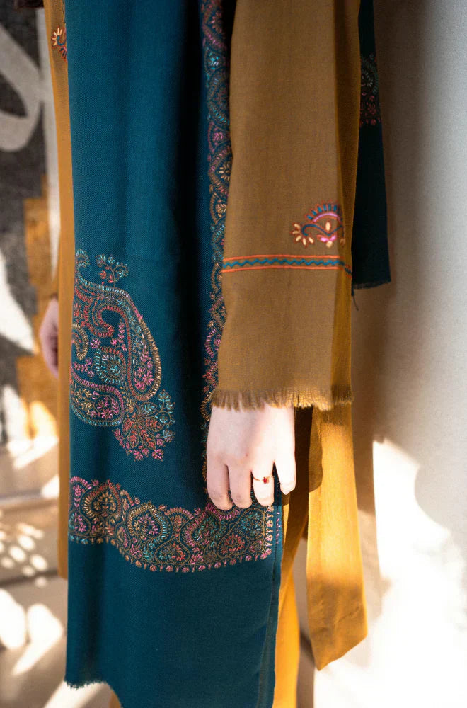 Asling - Winter 3PC Dhanak Embroidered Suit - HC3354