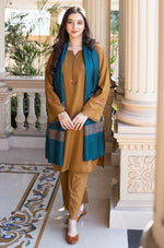 Asling - Winter 3PC Dhanak Embroidered Suit - HC3354