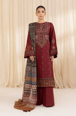 Sapphire - Winter 3PC Dhanak Embroidered Suit - HC3363