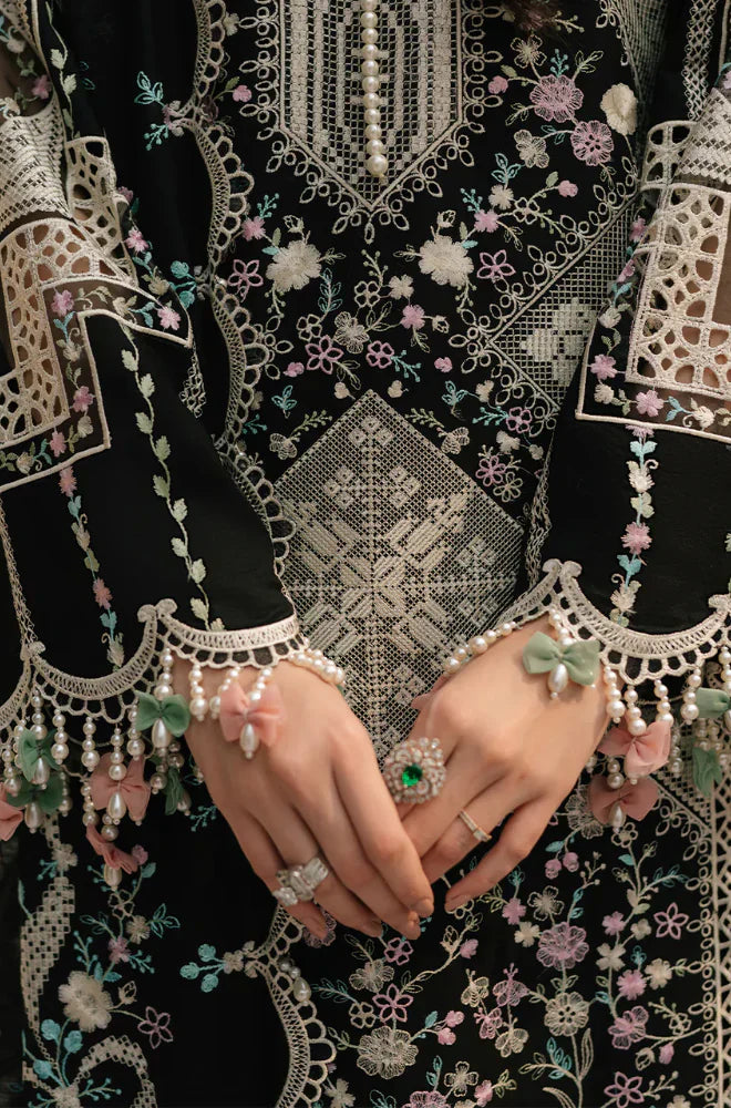 BIN ILYAS - Summer 3PC Lawn Chikankri Embroidered Suit - HC1128