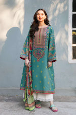Sapphire - Winter 3PC Dhanak Embroidered Suit - HC3315