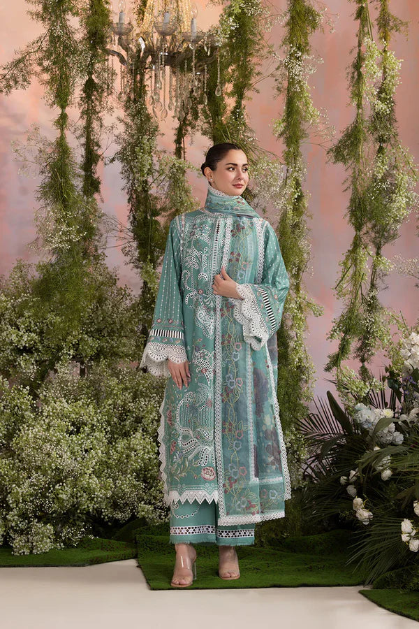 Sobia Nazir - Summer 3PC Lawn ChickenKari Embroidered Suit - HC1113